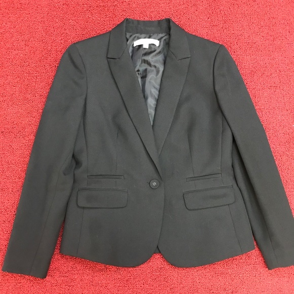 Nine West black blazer size 10 polyester
